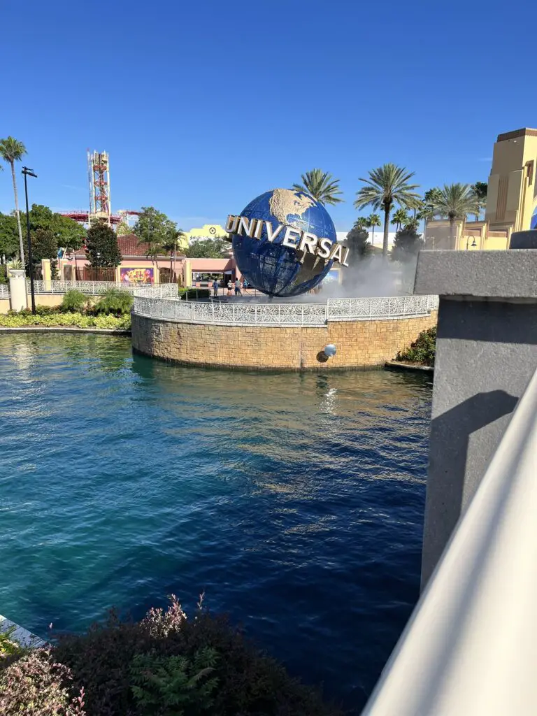 View of Universal Studios globe