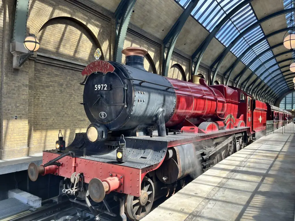 front of the Hogwarts Express train at Universal Orlando