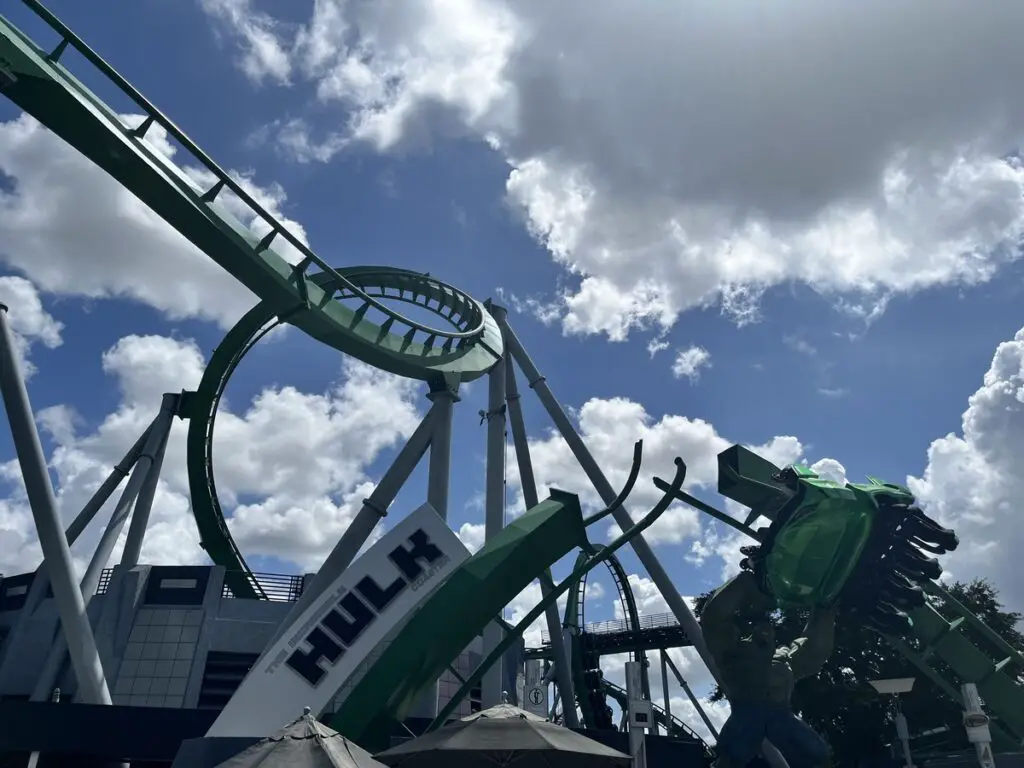 front entrance to the Incredible Hulk ride at Islands of Adventure